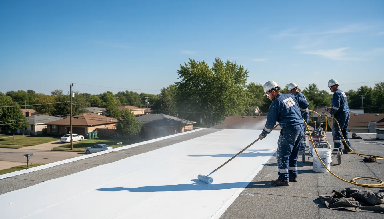 Commercial roof coating in Mantachie, MS near me